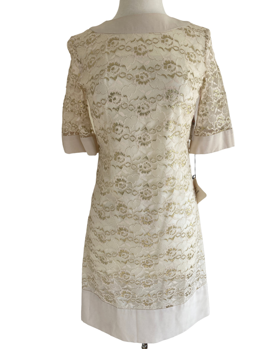 Mr. Simon Ivory Lace Vintage Dress, 8 – Second Serve Resale