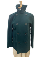 Load image into Gallery viewer, Ralph Lauren Purple Label Vintage Wool and Cashmere Hunter Green Pea Coat, 8
