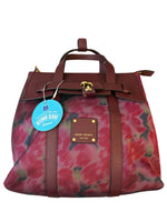 Load image into Gallery viewer, Henri Bendel Maroon Blurred Print Jetsetter Backpack Bag
