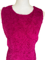 Load image into Gallery viewer, EtCetera Fuchsia Silk Textured Shift Dress, 10
