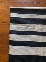 Load image into Gallery viewer, Richard Tsao Silver and Black Striped Silk Scarf
