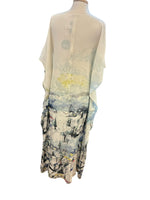 Load image into Gallery viewer, St. John White Silk Caftan Dress, P
