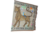 Load image into Gallery viewer, Simone Bruns Hand Printed Cashmere Leopard Scarf, with Tags
