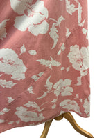 Load image into Gallery viewer, 1950's Tailored Floral Pink and White House Dress, L/XL
