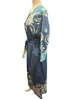 Load image into Gallery viewer, Carolina K Inae Tiles Blue Caftan and Belt with Tags, XS
