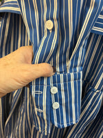 Load image into Gallery viewer, Platou Blue Striped Dress and Belt, with Tags, XS
