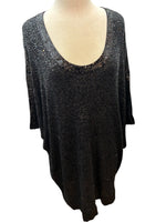 Load image into Gallery viewer, Donna Karan Black Sequin Tunic/Dress, M/L
