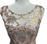 Load image into Gallery viewer, Kay Unger Gold Sequin Dress, 4
