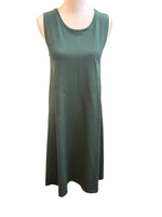 Load image into Gallery viewer, Kowtow Dark Green Cotton Tent Dress, XS
