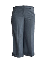 Load image into Gallery viewer, Robert Rodriguez Charcoal Embellished Cropped Trousers, 6

