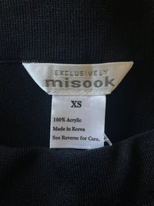 Misook Black Stretch Pants, XS/S/M