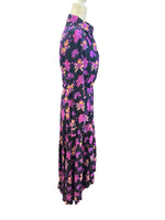 Load image into Gallery viewer, Maje Retunia Purple and Black Print Floral Dress, 2
