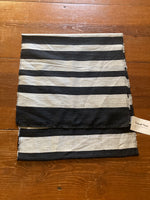 Load image into Gallery viewer, Richard Tsao Silver and Black Striped Silk Scarf

