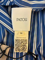 Load image into Gallery viewer, Platou Blue Striped Dress and Belt, with Tags, XS
