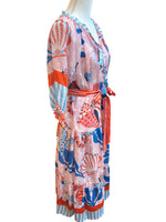 Load image into Gallery viewer, PrintFresh Seahorse Haven Dockside Dinner Dress with Tassels, XS
