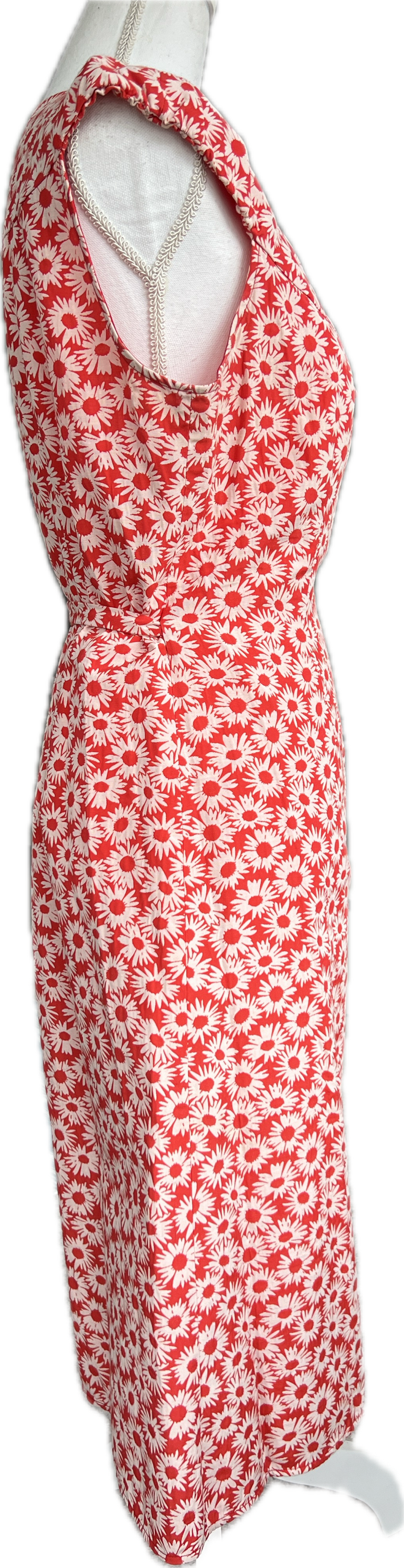 Antoine & Lili Red and White Daisy Wrap Dress, S/M