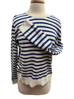 Load image into Gallery viewer, Arket Cotton Blue Striped Sweater, M
