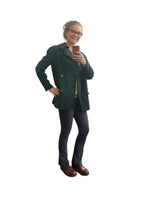 Load image into Gallery viewer, Ralph Lauren Purple Label Vintage Wool and Cashmere Hunter Green Pea Coat, 8
