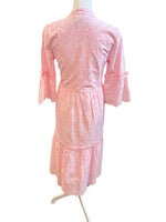Load image into Gallery viewer, Sail To Sable Pink Eyelet Maxi Dress, XS

