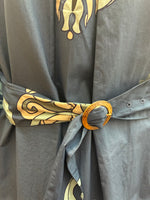 Load image into Gallery viewer, Carolina K Inae Tiles Blue Caftan and Belt with Tags, XS
