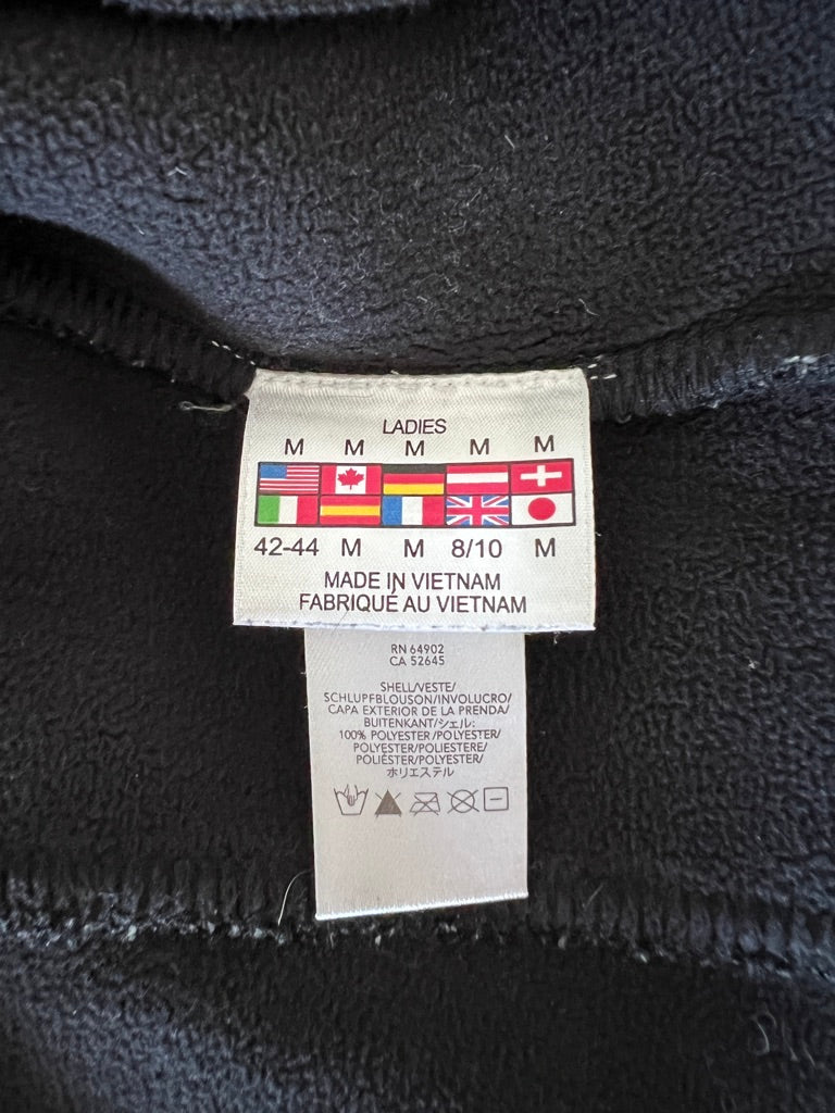 Spyder Black Zipper Core Sweater Jacket, M