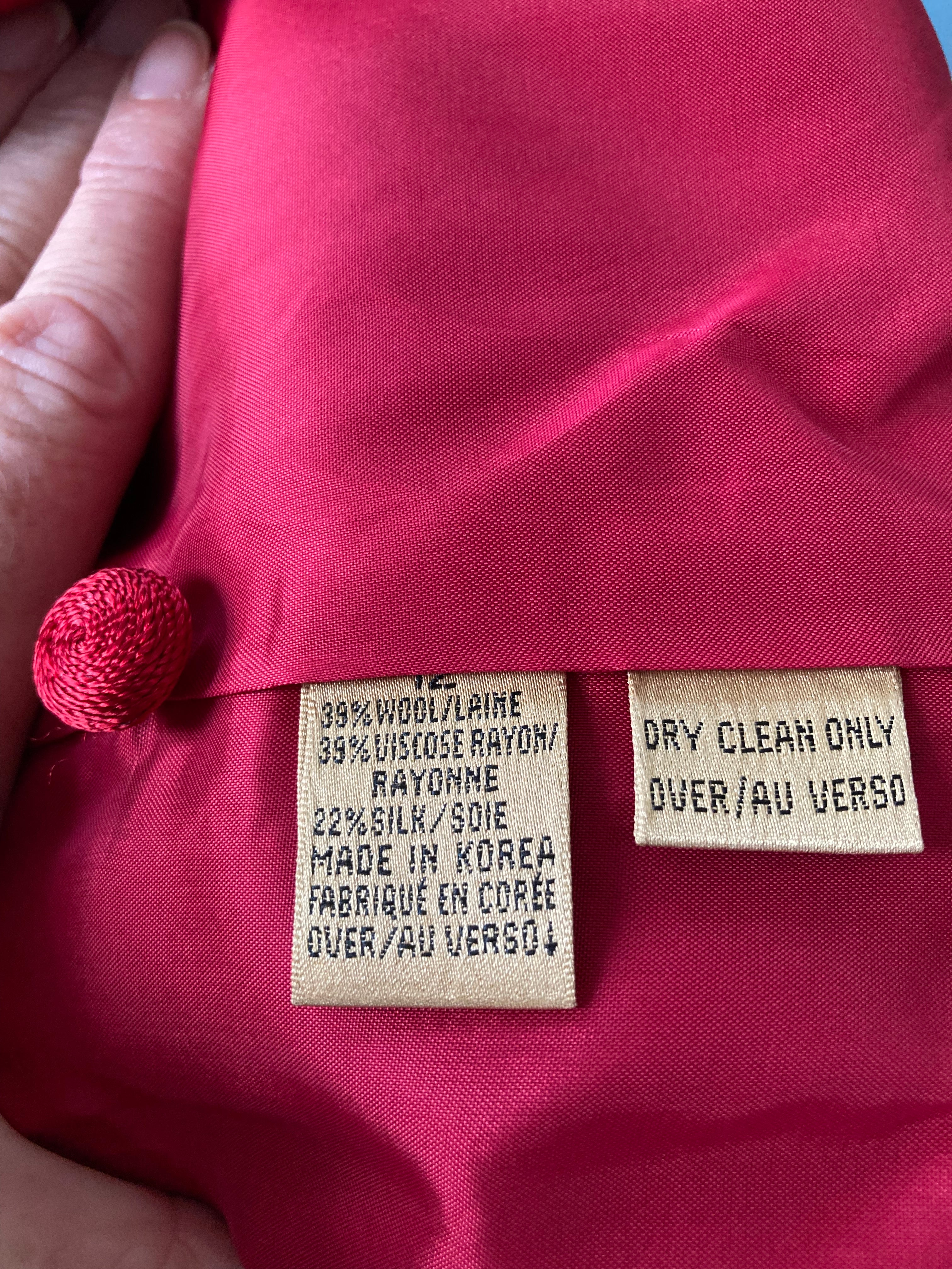 Dana Buchman Vintage Red Suit, 12