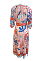 Load image into Gallery viewer, PrintFresh Seahorse Haven Dockside Dinner Dress with Tassels, XS
