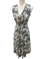 Load image into Gallery viewer, Handmade Black and White Hummingbird Print Sleeveless Dress, S/M
