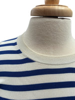 Load image into Gallery viewer, Arket Cotton Blue Striped Sweater, M
