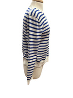 Load image into Gallery viewer, Arket Cotton Blue Striped Sweater, M
