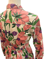 Load image into Gallery viewer, Banjanan Pink/Lilac Floral Dress and Belt, XS
