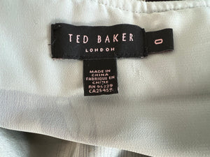 Ted Baker Grey/Green/Brown Print Dress, 0