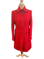 Load image into Gallery viewer, J. Crew Red Lady Day Double Cloth Italian Wool Coat, 6

