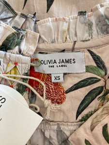 Olivia James The Label Bea Dress in "Tropicalia Sand", XS