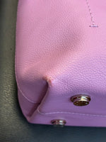 Load image into Gallery viewer, Henri Bendel Crosby Lilac Leather Bag with Shoulder Strap
