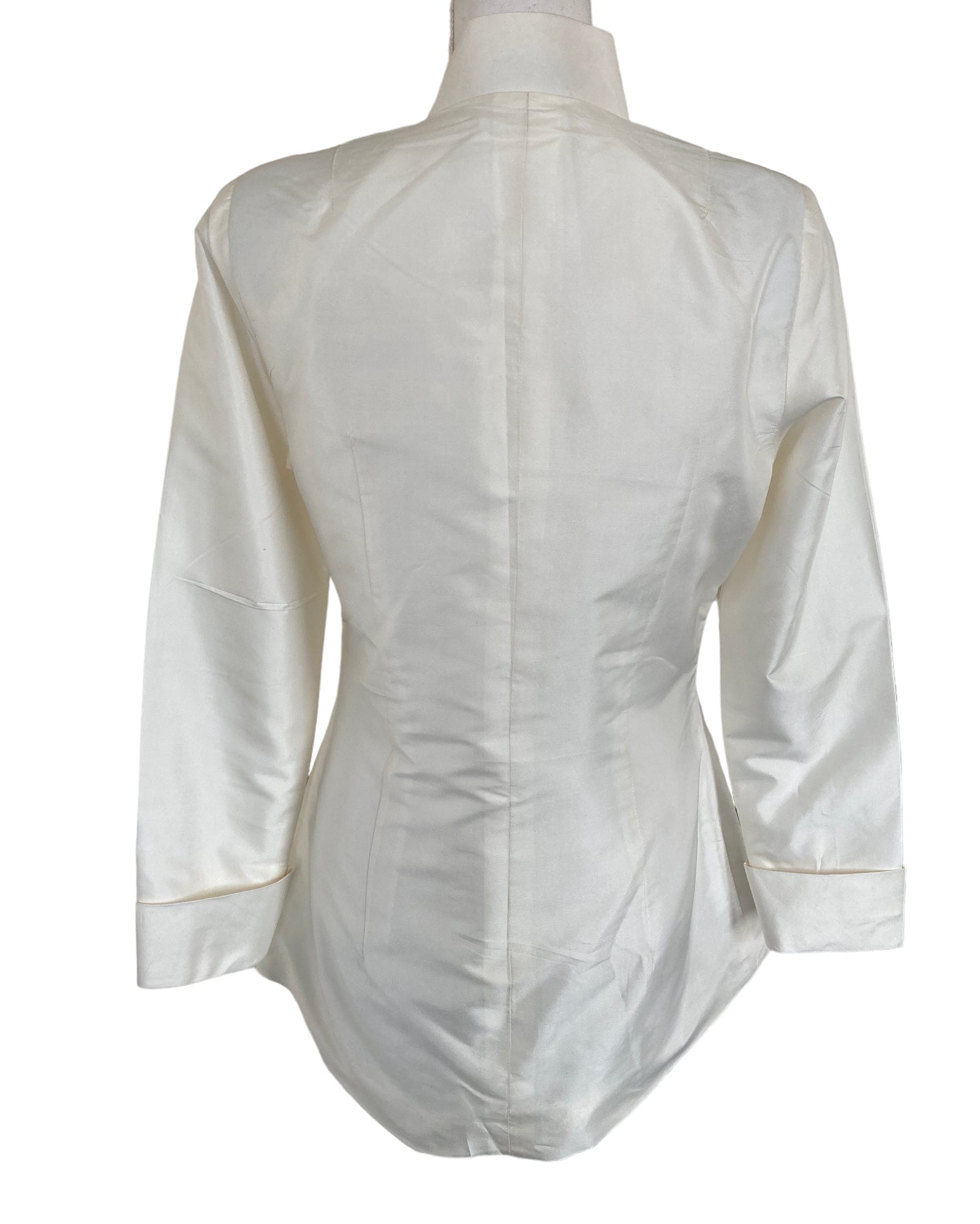 Richard K Tsao White Silk Jacket, S