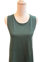 Load image into Gallery viewer, Kowtow Dark Green Cotton Tent Dress, XS
