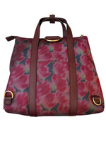 Load image into Gallery viewer, Henri Bendel Maroon Blurred Print Jetsetter Backpack Bag
