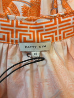 Load image into Gallery viewer, Patty Kim Marni Orange Print Maxi Dress, XS
