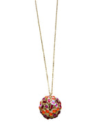 Load image into Gallery viewer, Kate Spade On The Dot Purple, Red and Orange Sphere Pendant
