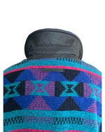 Load image into Gallery viewer, Vintage Cosecha Design Blue Aztec Print Coat, 14
