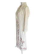 Load image into Gallery viewer, Tikinistika White Embroidered Coat, XS

