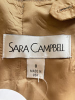 Load image into Gallery viewer, Sara Campbell Gold Festive Skirt, 8
