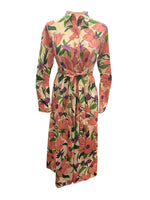 Load image into Gallery viewer, Banjanan Pink/Lilac Floral Dress and Belt, XS
