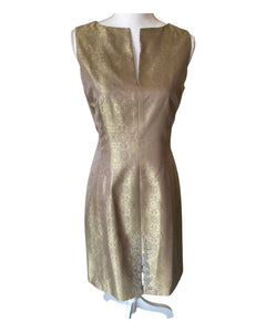Kay Unger Purple and Gold Cocktail Dress, 6