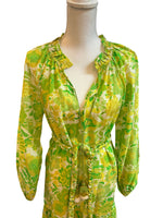 Load image into Gallery viewer, Figue Green and Yellow Dress, XS
