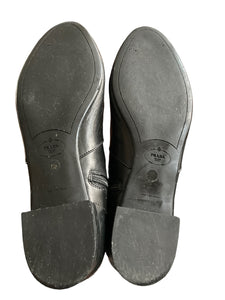 Prada Black Leather Tall Riding Boots, 36.5