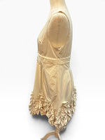 Load image into Gallery viewer, BCBG Maxazria Camila Ivory Ruffled A-Line Mini Dress, 10
