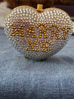 Load image into Gallery viewer, Judith Leiber "Marry Me" Crystal Pill box Trinket Box

