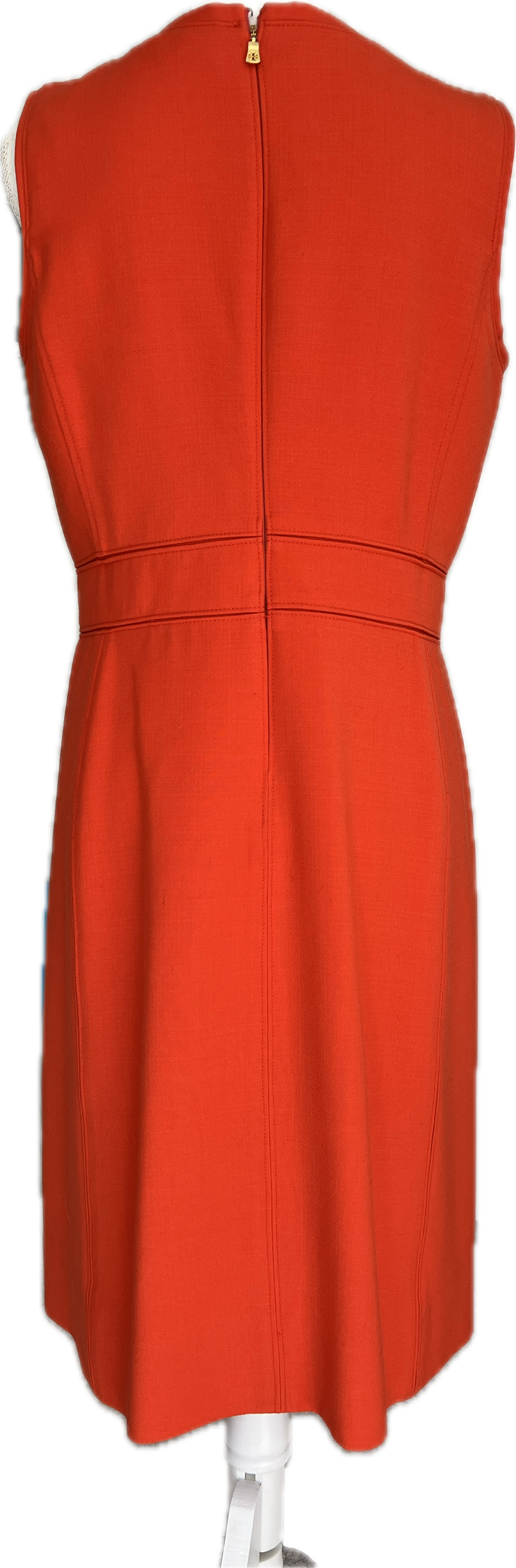 Tory Burch Orange Sleeveless Dress, 8